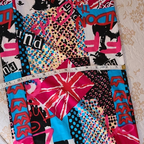 Punk London British tube dress Graffiti pop art handmade funky artsy colorful - Picture 9 of 9